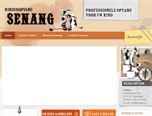 Tablet Screenshot of kinderopvangsenang.nl
